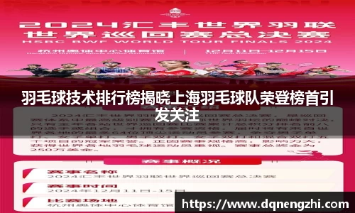 羽毛球技术排行榜揭晓上海羽毛球队荣登榜首引发关注