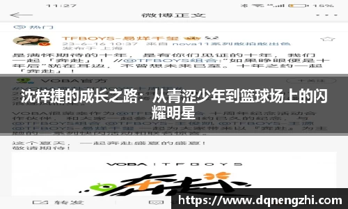 沈梓捷的成长之路：从青涩少年到篮球场上的闪耀明星